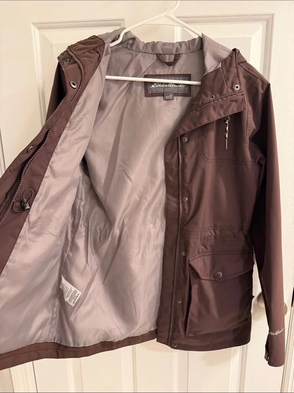 Eddie Bauer Women's Aubergine Charly Utility Rain Jacket - Picture 3 of 9